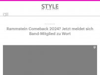 Bild zum Artikel: Rammstein Comeback 2024? Jetzt meldet sich Band-Mitglied zu Wort
