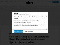 Bild zum Artikel: Vom Flüchtling zum Unternehmer: Shadi Hussein hat jetzt seinen eigenen Friseursalon