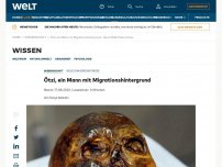 Bild zum Artikel: Ötzi, ein Mann mit Migrationshintergrund