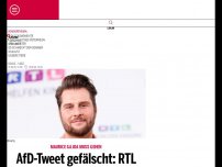 Bild zum Artikel: AfD-Tweet gefälscht: RTL feuert Moderator