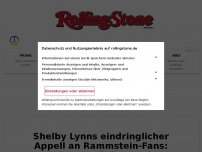 Bild zum Artikel: Shelby Lynns eindringlicher Appell an Rammstein-Fans: Kein Meet & Greet mit Lindemann!