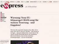 Bild zum Artikel: Warnung: Neue EU-Klimaregel CBAM sorgt für weitere Teuerung – und Engpässe