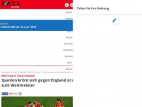 Bild zum Artikel: WM-Finale im Liveticker - England gegen Spanien im Liveticker