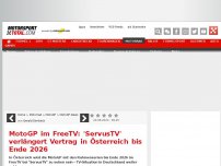 Bild zum Artikel: MotoGP im FreeTV: 'ServusTV' verlängert Vertrag in Österreich bis Ende 2026