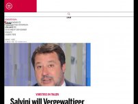 Bild zum Artikel: Salvini will Vergewaltiger kastrieren lassen