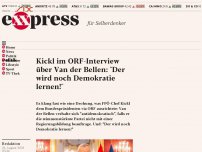 Bild zum Artikel: Kickl im ORF-Interview über Van der Bellen: “Der wird noch Demokratie lernen!”