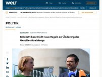 Bild zum Artikel: Bundeskabinett beschließt neue Regeln zur Änderung des Geschlechtseintrags