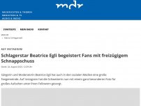 Bild zum Artikel: Schlagerstar Beatrice Egli begeistert Fans mit freizügigem Schnappschuss