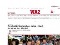 Bild zum Artikel: Gerther Treff: Nach Weinfest-Premiere: Stadt Bochum verbietet Alkohol