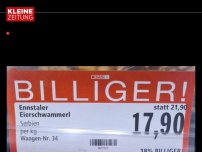 Bild zum Artikel: Supermarkt verkaufte 'Ennstaler Eierschwammerl' aus Serbien