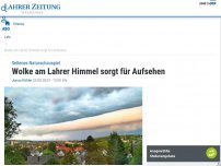 Bild zum Artikel: Seltenes Naturschauspiel: Wolke am Lahrer Himmel sorgt für Aufsehen