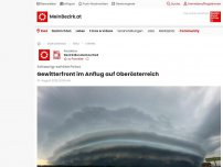 Bild zum Artikel: Gewitterfront im Anflug auf Oberösterreich