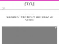 Bild zum Artikel: Rammstein: Till Lindemann siegt erneut vor Gericht