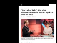 Bild zum Artikel: Als eine alleinerziehende Mutter spricht, wird es still im Studio