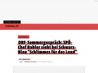 Bild zum Artikel: ORF-Sommergespräch: SPÖ-Chef Babler sieht bei Schwarz-Blau 'Schlimmes für das Land'