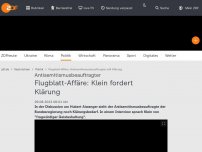 Bild zum Artikel: Flugblatt-Affäre: Klein fordert Klärung