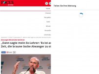 Bild zum Artikel: Aiwanger-Mitschüler berichtet - „Dann sagte mein Ex-Lehrer: 'Es ist an der Zeit, die braune Socke Aiwanger zu stürzen'“