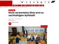 Bild zum Artikel: Dreiländereck - Nicht verwertetes Obst wird zu nachhaltigem Apfelsaft