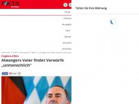 Bild zum Artikel: Flugblatt-Affäre - Aiwangers Vater findet Vorwürfe „unmenschlich“