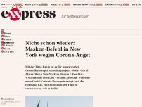 Bild zum Artikel: Nicht schon wieder: Masken-Befehl in New York wegen Corona-Angst