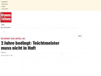 Bild zum Artikel: Hochspannung vor Prozess gegen Teichtmeister