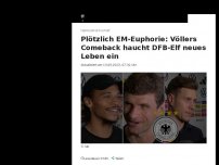 Bild zum Artikel: Plötzlich EM-Euphorie: Völler haucht DFB-Elf neues Leben ein