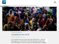 Bild zum Artikel: Flucht über das Mittelmeer - Lampedusa am Limit