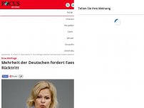 Bild zum Artikel: Insa-Umfrage - Mehrheit der Deutschen fordert Faesers Rücktritt