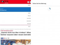 Bild zum Artikel: Toller Oktoberfest-Auftakt - „Kannst nicht nur Bier trinken“: Wiesn-Kellner staunen über neuen Getränke-Trend