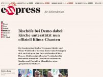 Bild zum Artikel: Bischöfe bei Demo dabei: Kirche unterstützt nun offiziell Klima-Chaoten