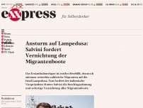Bild zum Artikel: Ansturm auf Lampedusa: Salvini fordert Vernichtung der Migrantenboote