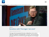 Bild zum Artikel: Debatte über Migration: Ramelow sieht Thüringen 'am Limit'