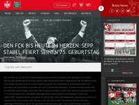 Bild zum Artikel: Den FCK bis heute im Herzen: Sepp Stabel feiert seinen 75. Geburtstag