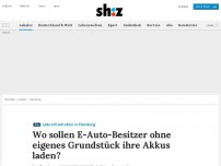 Bild zum Artikel: Wo sollen E-Auto-Besitzer ohne eigenes Grundstück ihre Akkus laden?