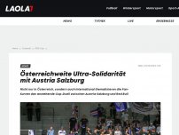 Bild zum Artikel: Österreichweite Ultra-Solidarität mit Austria Salzburg