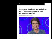 Bild zum Artikel: Lachanfall: Nachrichtensprecherin Susanne Daubner unterbricht die 'Tagesschau'