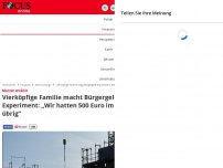 Bild zum Artikel: Mutter erzählt - Vierköpfige Familie macht Bürgergeld-Experiment: „Wir hatten 500 Euro im Monat übrig“