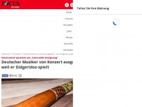 Bild zum Artikel: Veranstalter sprechen von „kultureller Aneignung“ - Deutscher Musiker von Konzert ausgeladen - weil er Didgeridoo spielt