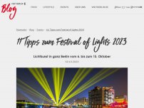Bild zum Artikel: 11 Tipps zum Festival of Lights 2023