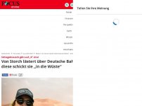 Bild zum Artikel: Schlagabtausch geht auf „X“ viral - Von Storch lästert über Deutsche Bahn - diese schickt sie „in die Wüste“