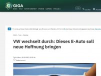Bild zum Artikel: VW wechselt durch: Dieses E-Auto soll neue Hoffnung bringen