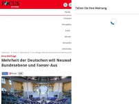 Bild zum Artikel: Insa-Umfrage - Mehrheit der Deutschen will Neuwahlen auf Bundesebene und Faeser-Aus