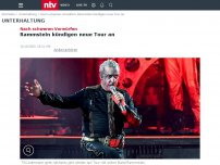 Bild zum Artikel: Nach schweren Vorwürfen: Rammstein kündigen neue Tour an