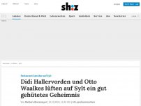 Bild zum Artikel: Didi Hallervorden und Otto Waalkes lüften auf Sylt ein gut gehütetes Geheimnis