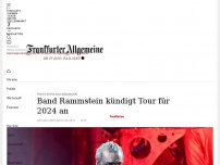 Bild zum Artikel: Band Rammstein kündigt Tour für 2024 an