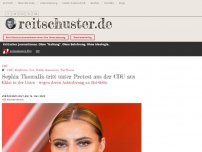 Bild zum Artikel: Sophia Thomalla tritt unter Protest aus der CDU aus