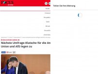 Bild zum Artikel: Grüne stürzen weiter ab - Nächste Umfrage-Klatsche für die Ampel, Union und AfD legen zu