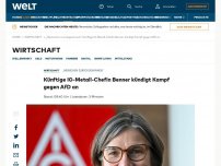 Bild zum Artikel: Künftige IG-Metall-Chefin Benner kündigt Kampf gegen AfD an