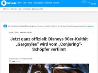 Bild zum Artikel: Jetzt ganz offiziell: Disneys 90er-Kulthit „Gargoyles“ wird vom „Conjuring“-Schöpfer verfilmt