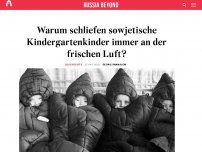 Bild zum Artikel: Warum schliefen sowjetische Kindergartenkinder immer an der frischen Luft?